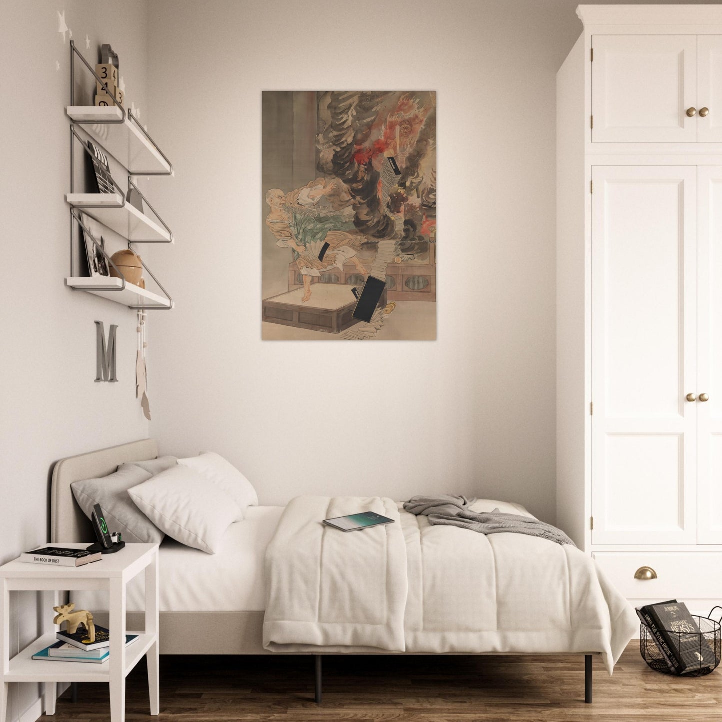 The Fury of Monk Raigo by kobayashi kiyochika - Premium Matte Paper Poster