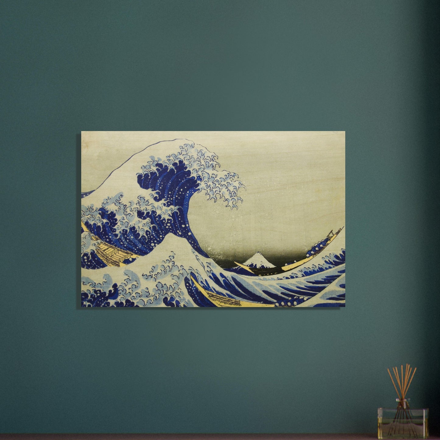 The great wave off Kanagawa by Katsushika Hokusai - Wood Print