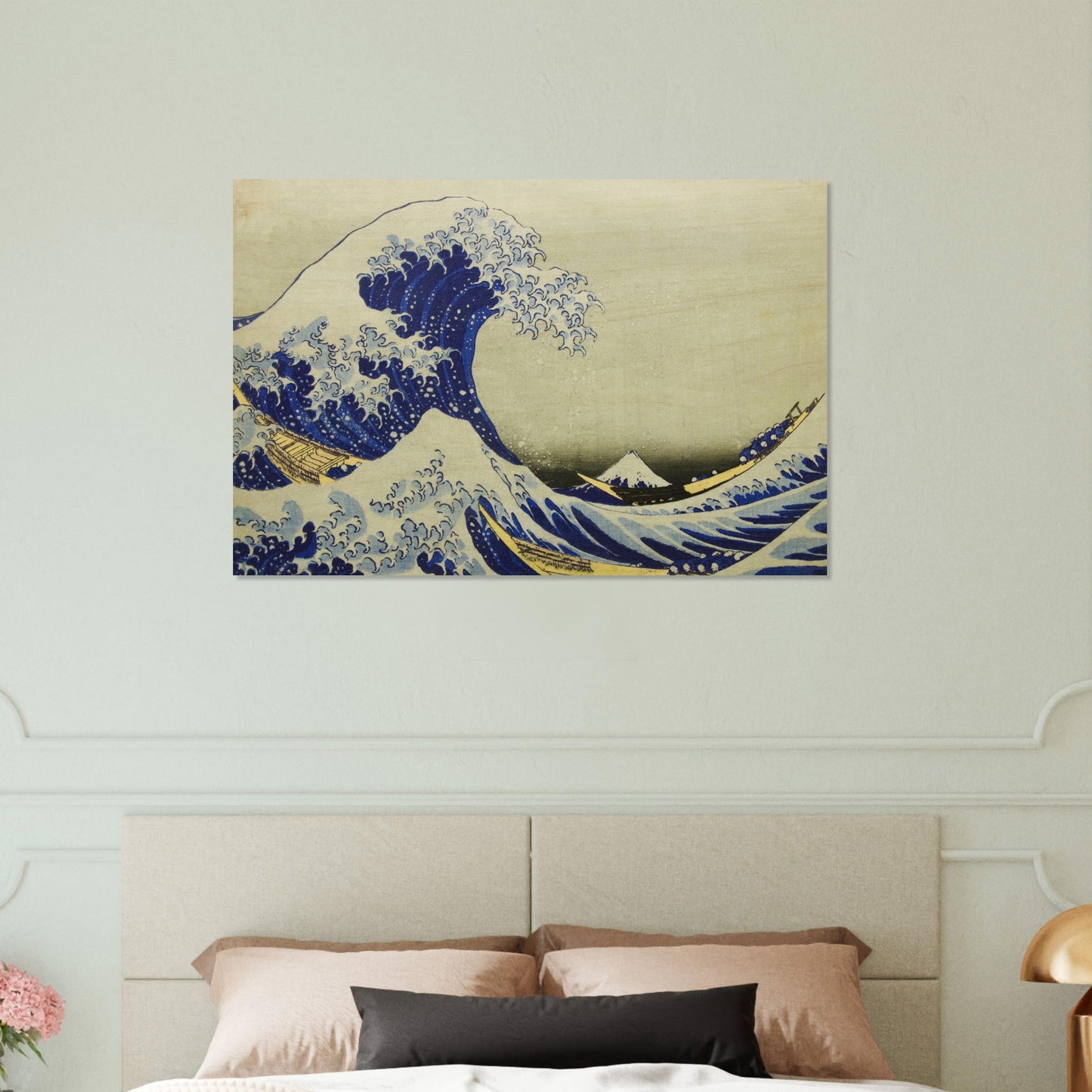 The great wave off Kanagawa by Katsushika Hokusai - Wood Print