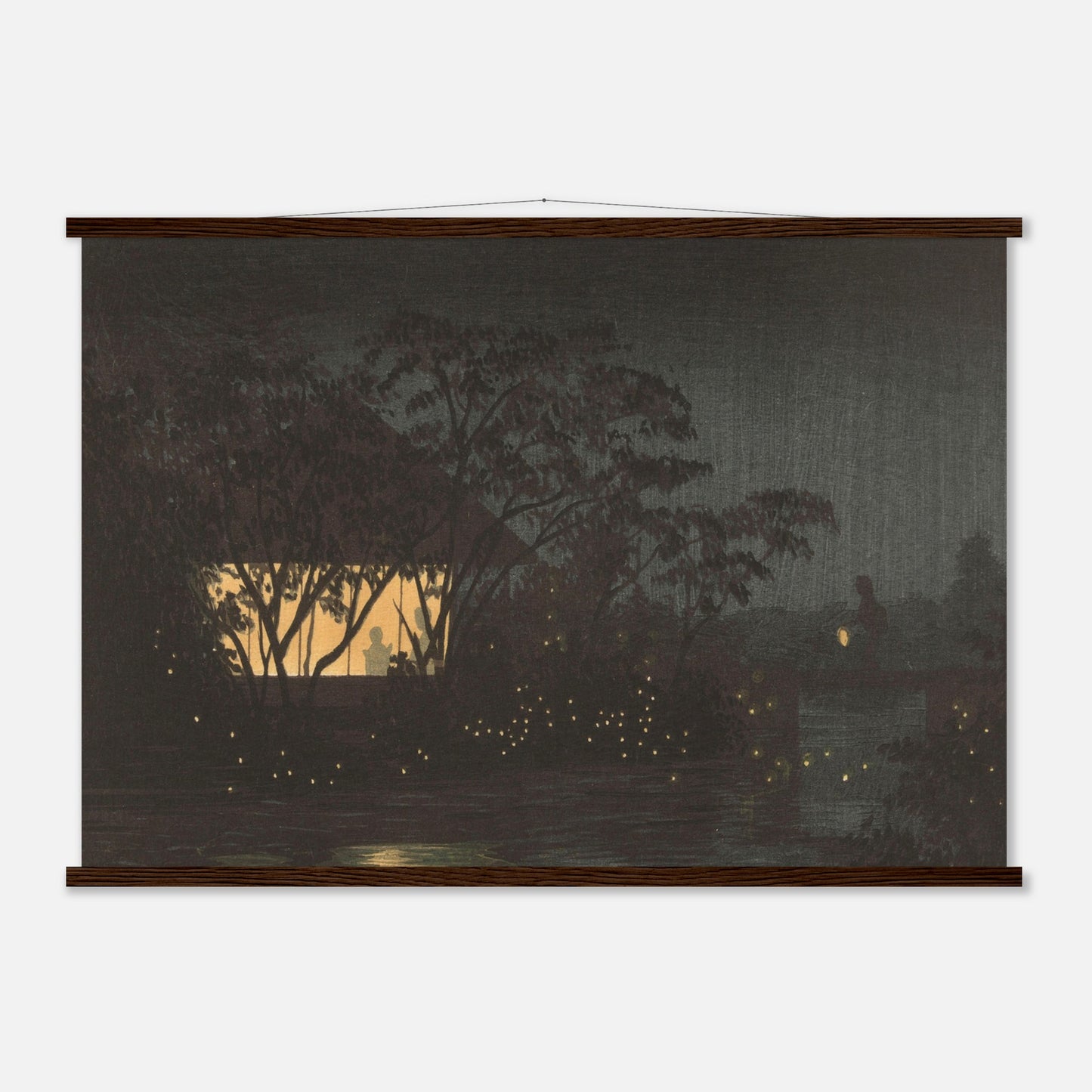 The Komoro River at Tennoji by kobayashi kiyochika - Museum Quality Matte Paper Poster with Hanger