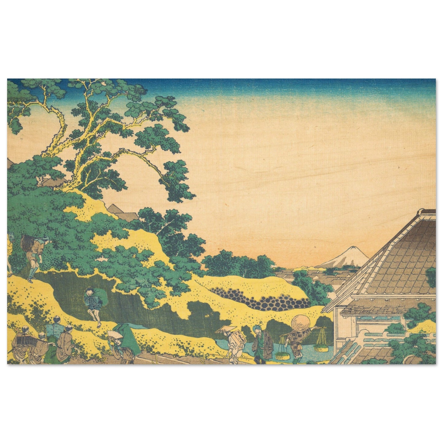 Sundai, Edo by Katsushika Hokusai - Wood Print