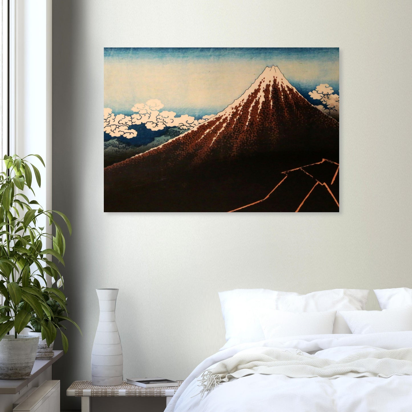 Thunderstorm Beneath the Summit by Katsushika Hokusai - Premium Matte Paper Poster