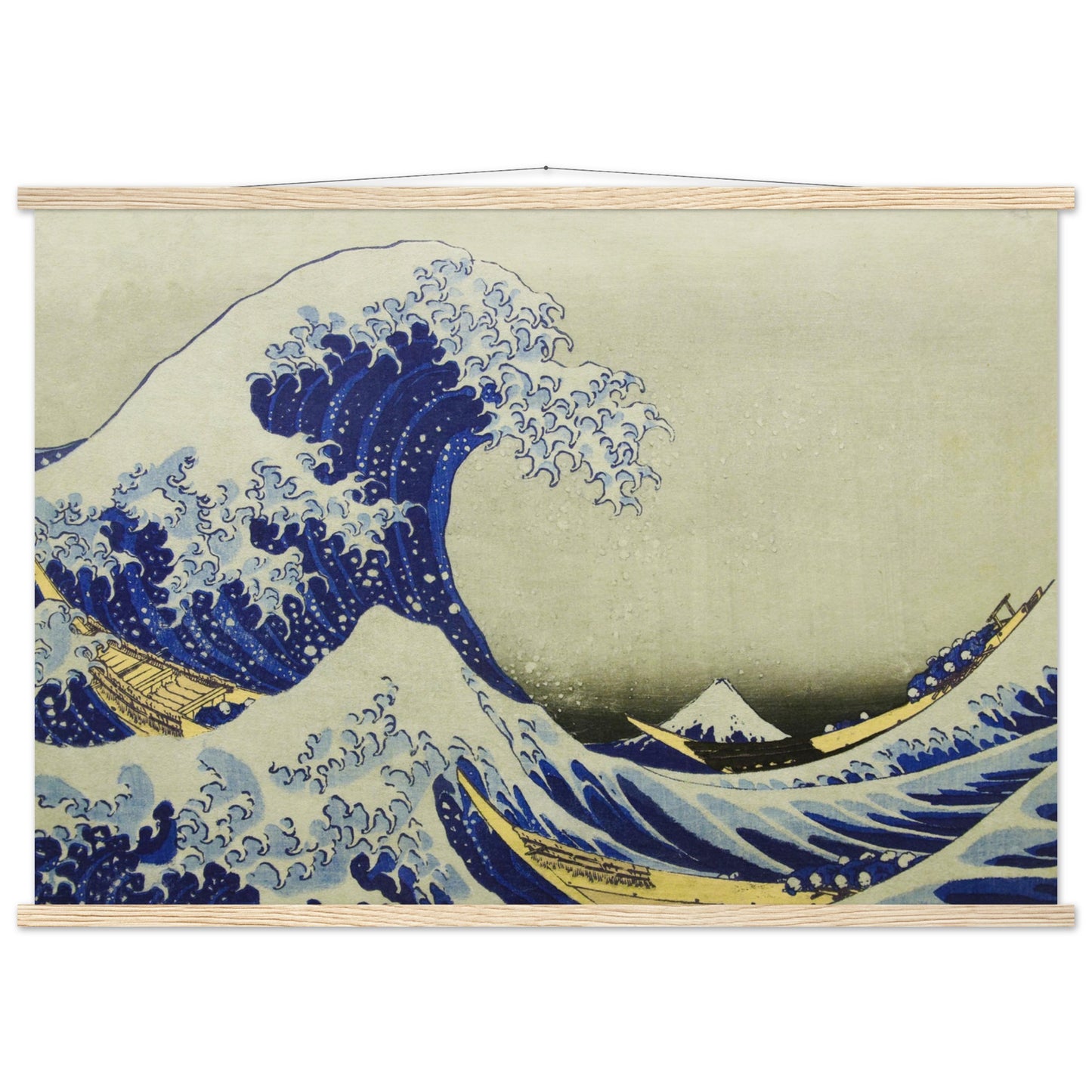 The great wave off Kanagawa by Katsushika Hokusai - Museum Quality Matte Paper Poster with Hanger