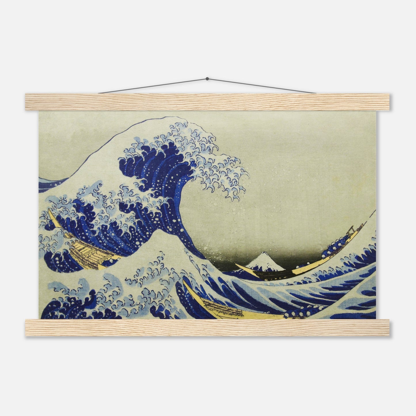 The great wave off Kanagawa by Katsushika Hokusai - Museum Quality Matte Paper Poster with Hanger