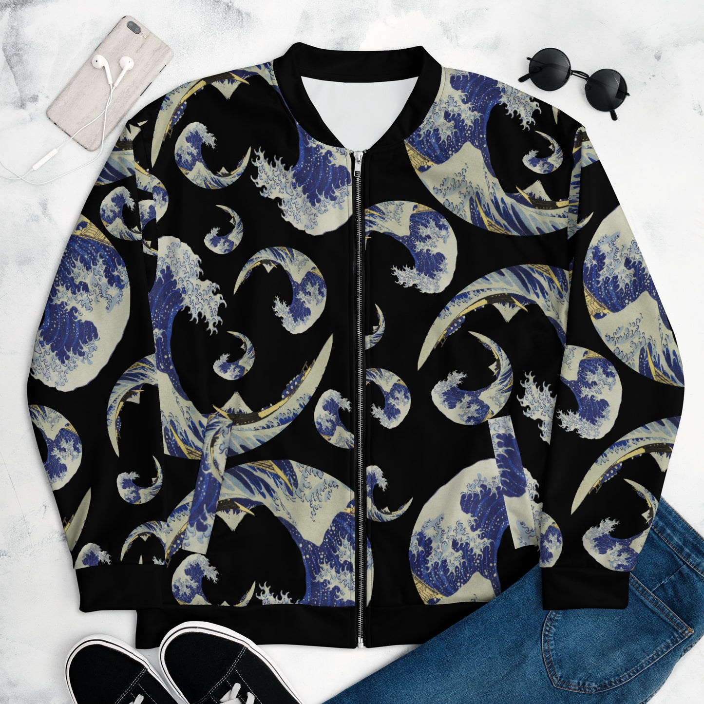 The Great Wave Off Kanagawa – Unisex Bomber Jacket