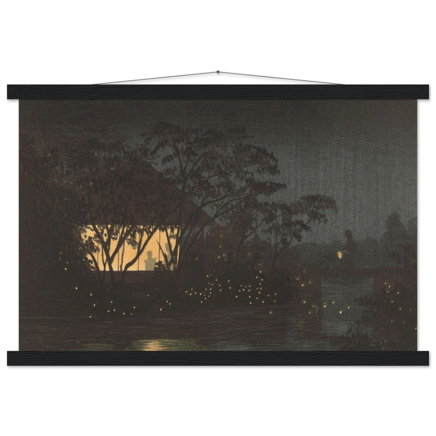 The Komoro River at Tennoji by kobayashi kiyochika - Museum Quality Matte Paper Poster with Hanger