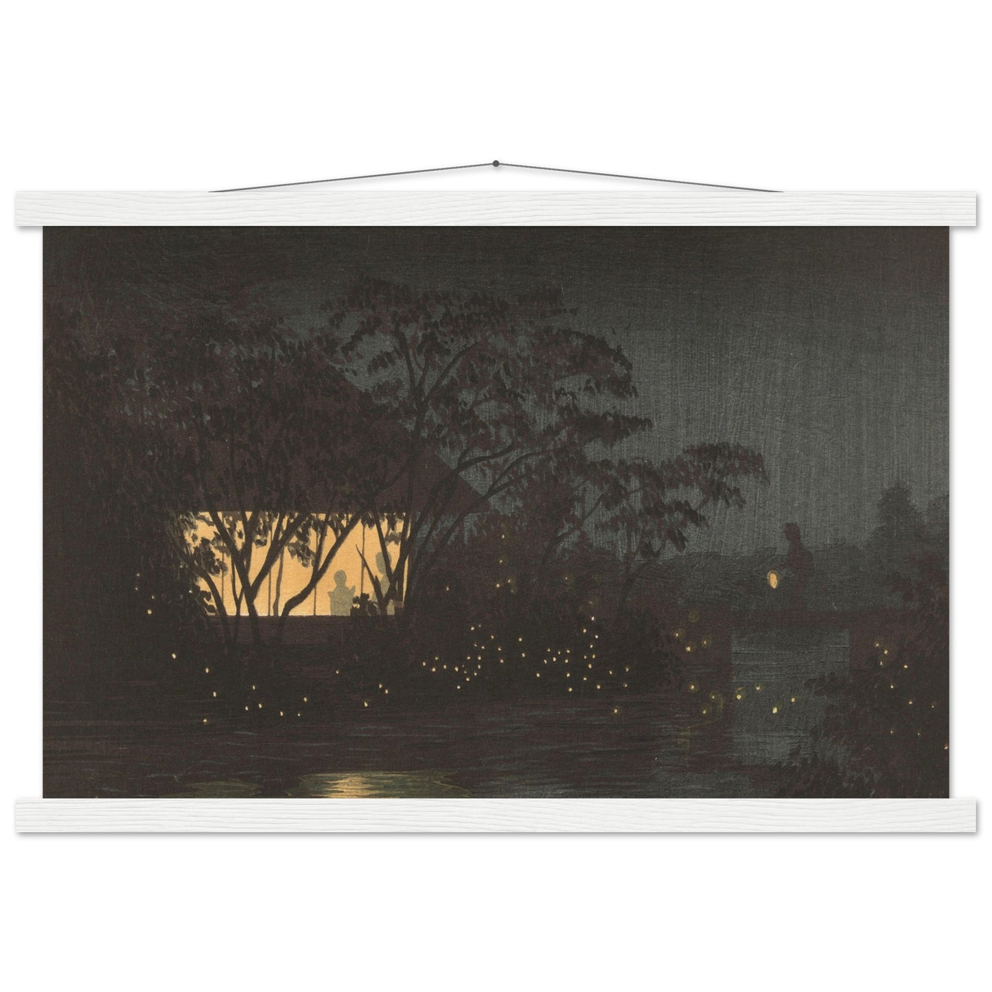 The Komoro River at Tennoji by kobayashi kiyochika - Museum Quality Matte Paper Poster with Hanger