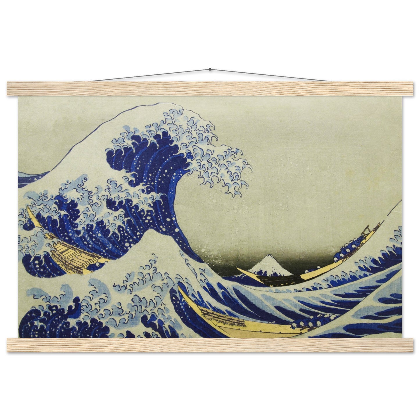 The great wave off Kanagawa by Katsushika Hokusai - Museum Quality Matte Paper Poster with Hanger