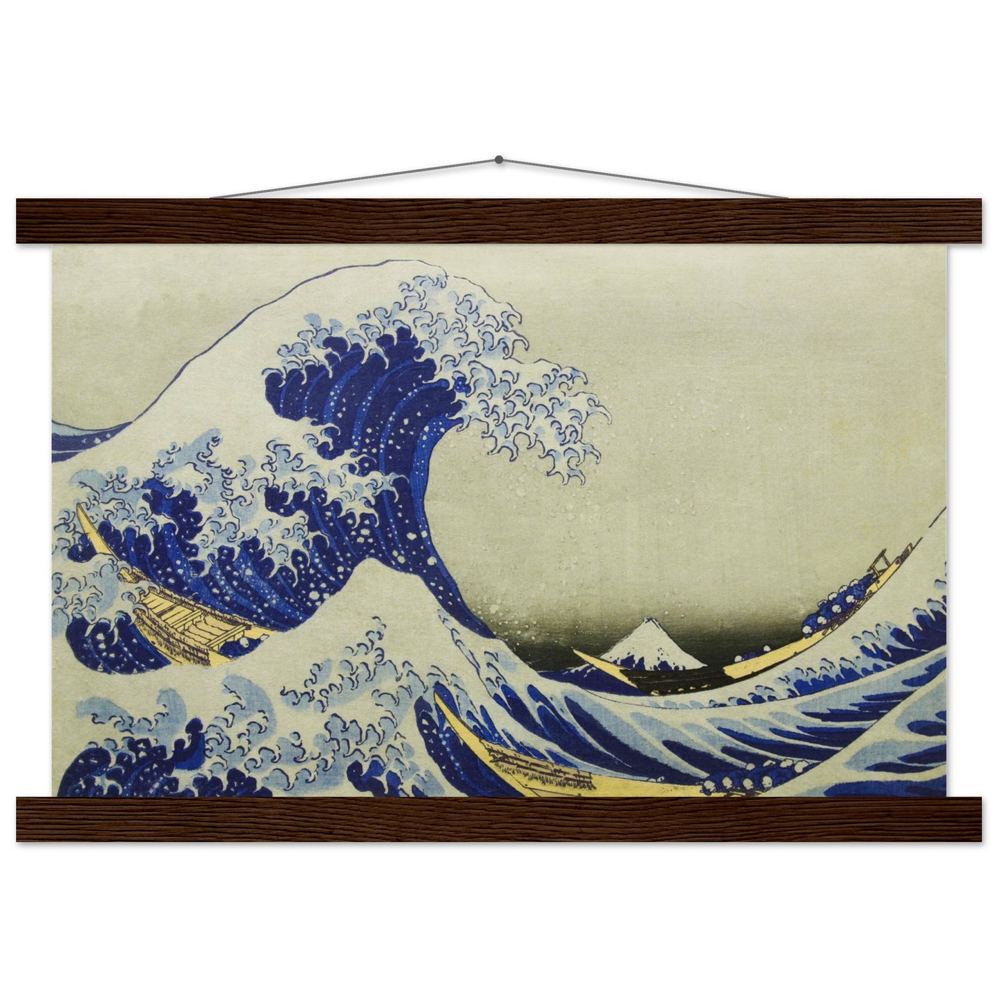 The great wave off Kanagawa by Katsushika Hokusai - Museum Quality Matte Paper Poster with Hanger